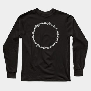 Fineline Flower wreath Long Sleeve T-Shirt